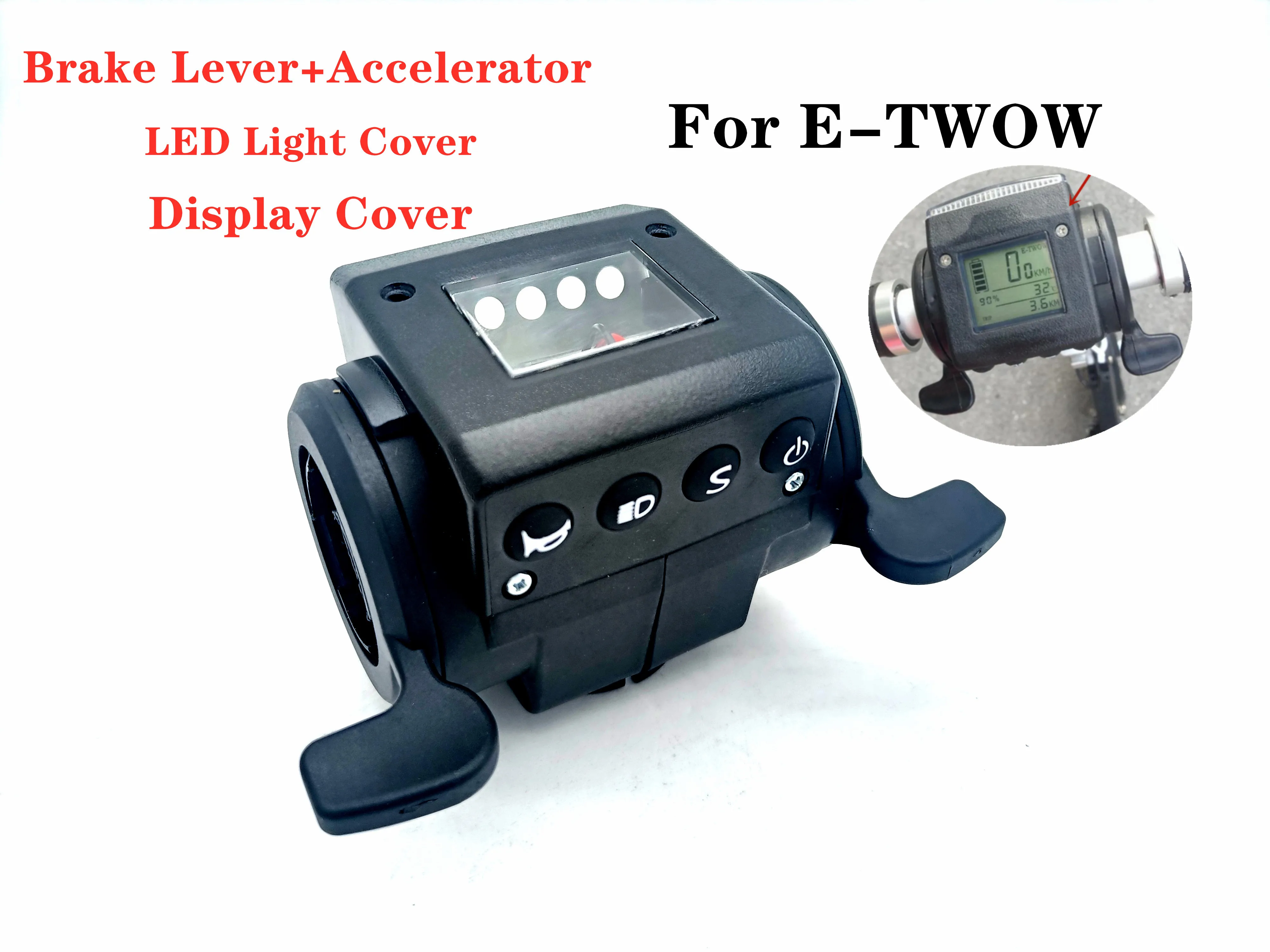 Original Throttle set Accelerator Brake Lever &LED Light Cover & Display Cover for E-TWOW Electric Scooter Replace Parts