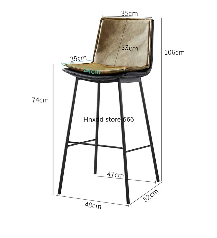 Furniture Modern Bar Stools Chair Transparent High Kitchen Beauty Salon Manicure Lightweight Leather Antique Chaise Iron MQBY