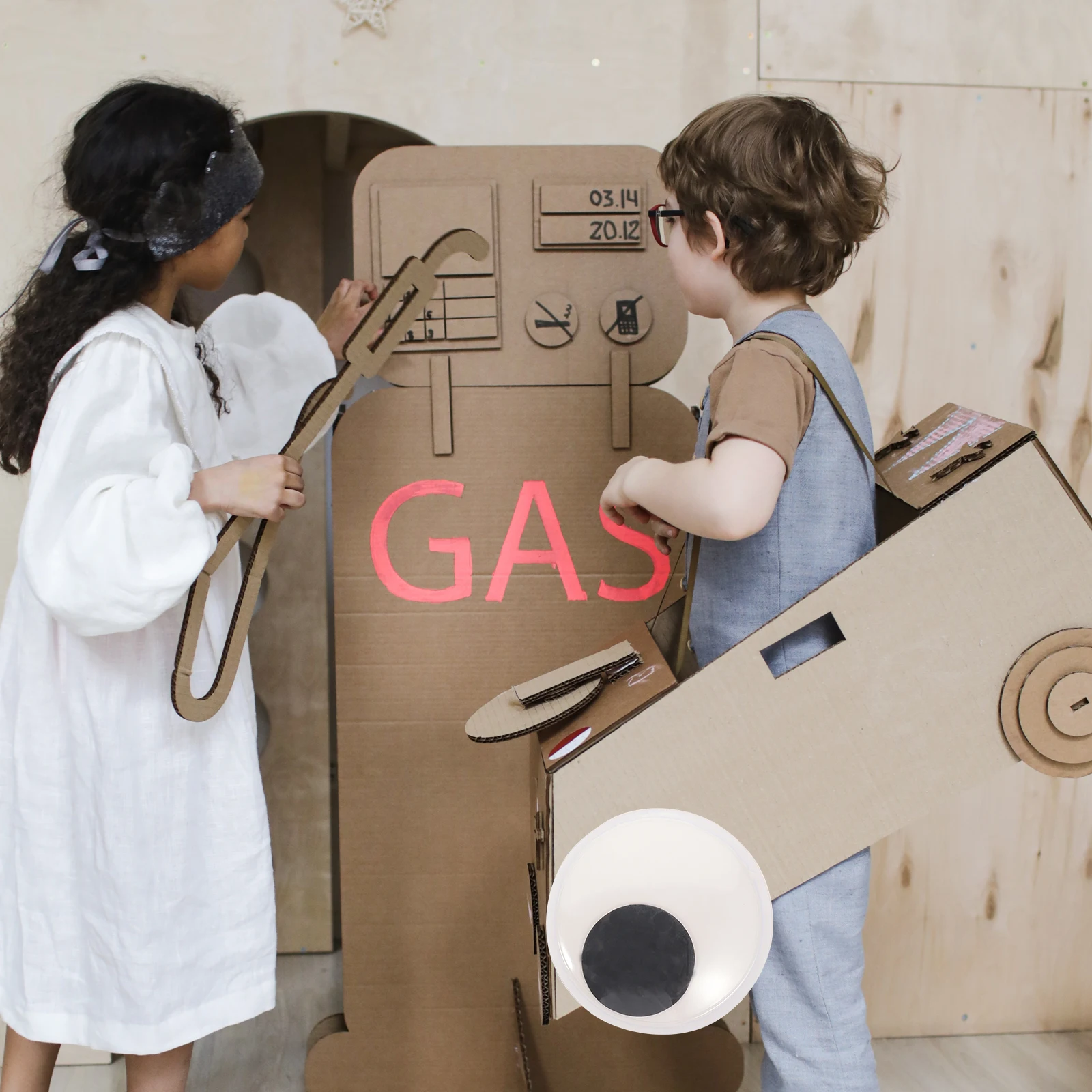 

16pcs Self For Decorative For Diy Accessories Plastic Safety Self-Adhesive Safety Eyes Eyes Craft Decor Novelty Funny