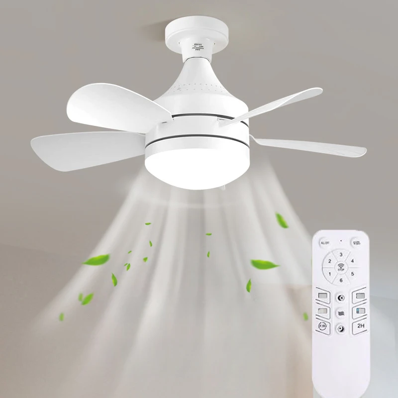 

Ceiling Fans with Lights and Remote, Socket Fan Light E27 Dimmable 3 Wind Speeds Quiet for Bedroom Living Room Kitchen Garage