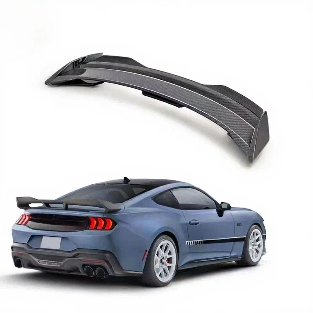 Carbon Fiber Rear Bumper Spoiler for Ford Mustang S650 2024+  Real Carbon Fiber Spoiler Rear Wing for Modification.