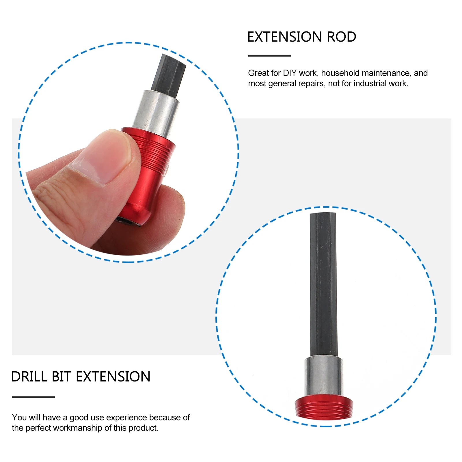 

2 set Stainless Steel Extension Rod Magnetic Bit Holder For Drill Screwdriver Socket Chuck Adapter High Wear Resistance Hand