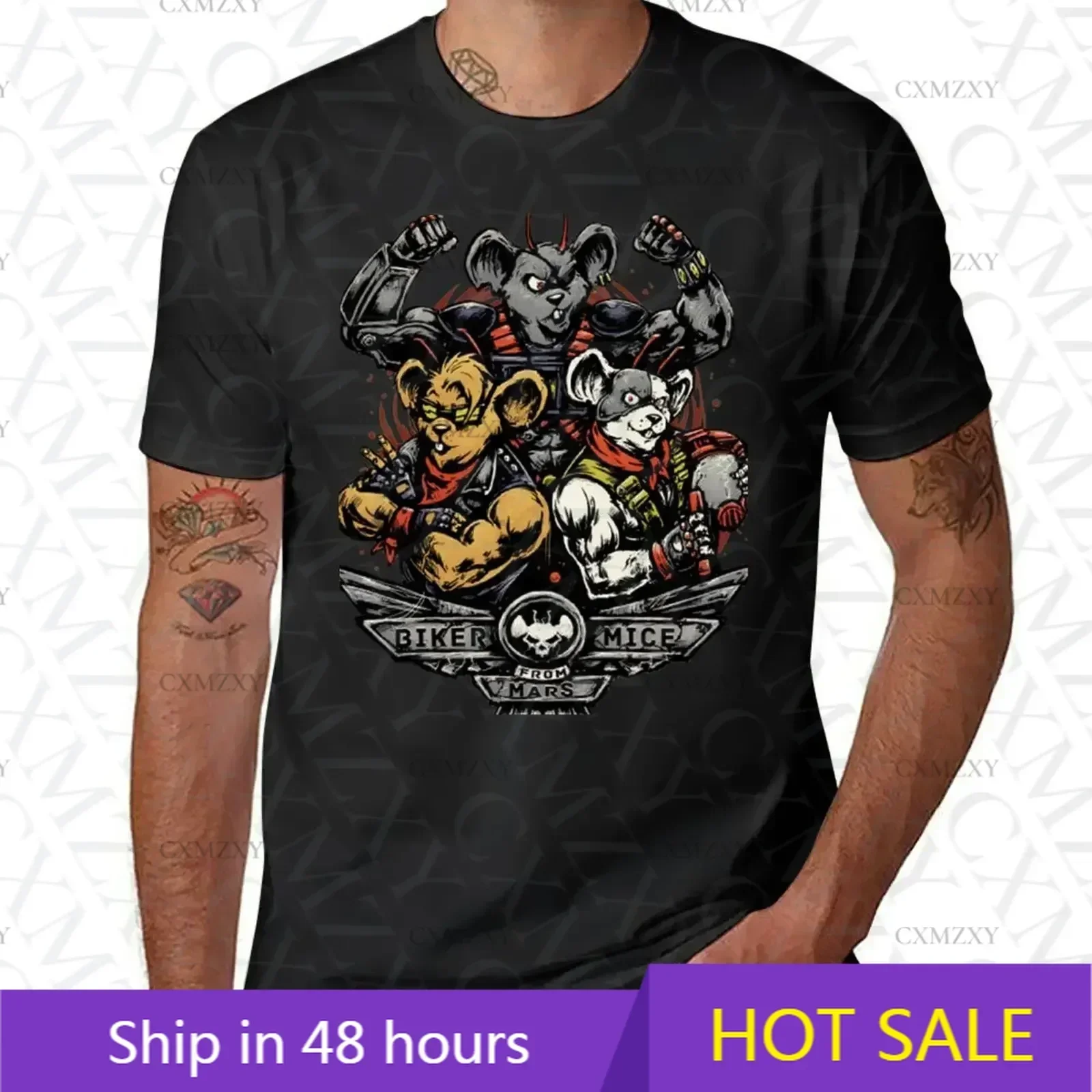 

Biker Mice From Mars T-Shirt quick-drying boys whites Short sleeve tee mens graphic t-shirts anime