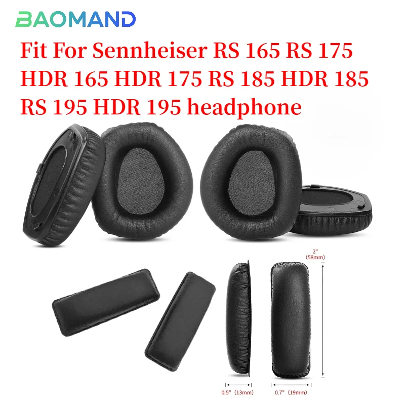 

Earphone Ear Pads For Sennheiser RS 165 175 HDR 165 185 RS 195 HDR 195 Earpads Sponge Soft Foam Cushion