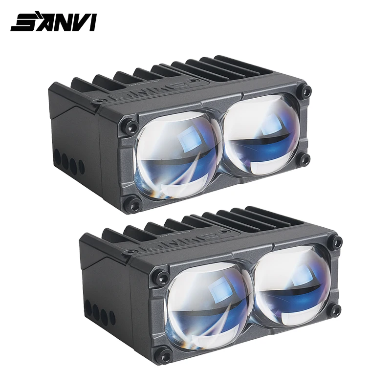 S200 High Power With Fan Car Spotlights Led Grille Lights Fog Work Light External Auxiliary Lights Off-road Vehicle Suv Truck