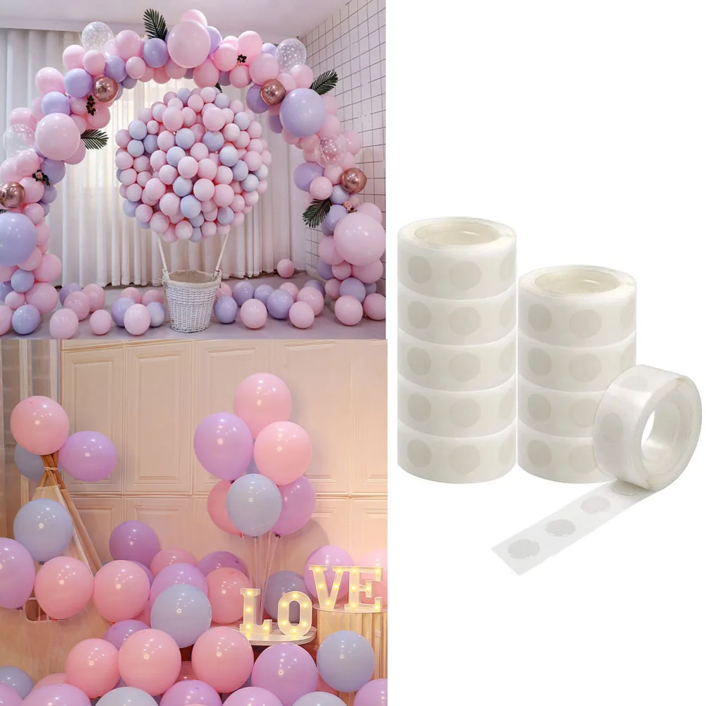 1 Rolle 12mm Ballon Klebeband abnehmbare doppelseitige Klebe punkte Haushalts bedarf für Geburtstags feier DIY Ballon bögen