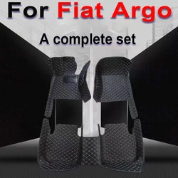 Custom Automotive Car Floor Mats For Fiat Argo 2020 2021 2022 Auto Luxury Leather Men Women Car Mats Full Coverage