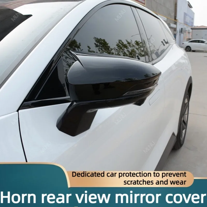 Horn Mirror Cover For CHANGAN Deepal S7 2025 2024 2023 Accessories ABS Sporty Aero Wind-Noise-Reducing Anti-Scrape Sun-Proof