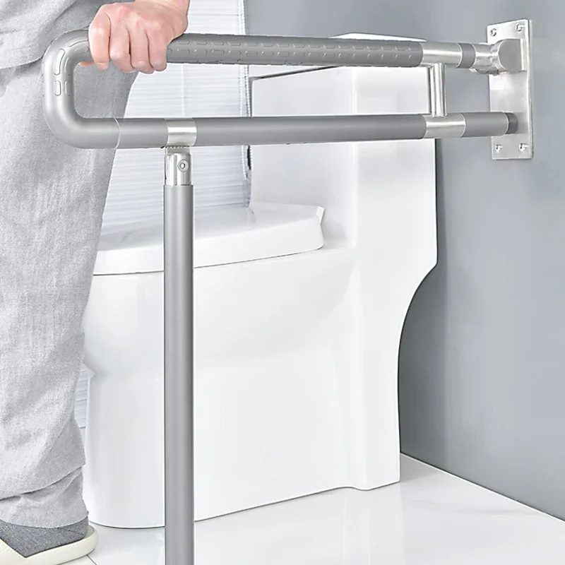 

Upturn Foldable Maximum Toilet Handle Disabled Toilet Grab Bar Wall Grab Bars for Bathroom Stand Assist Toilet Holder Handles