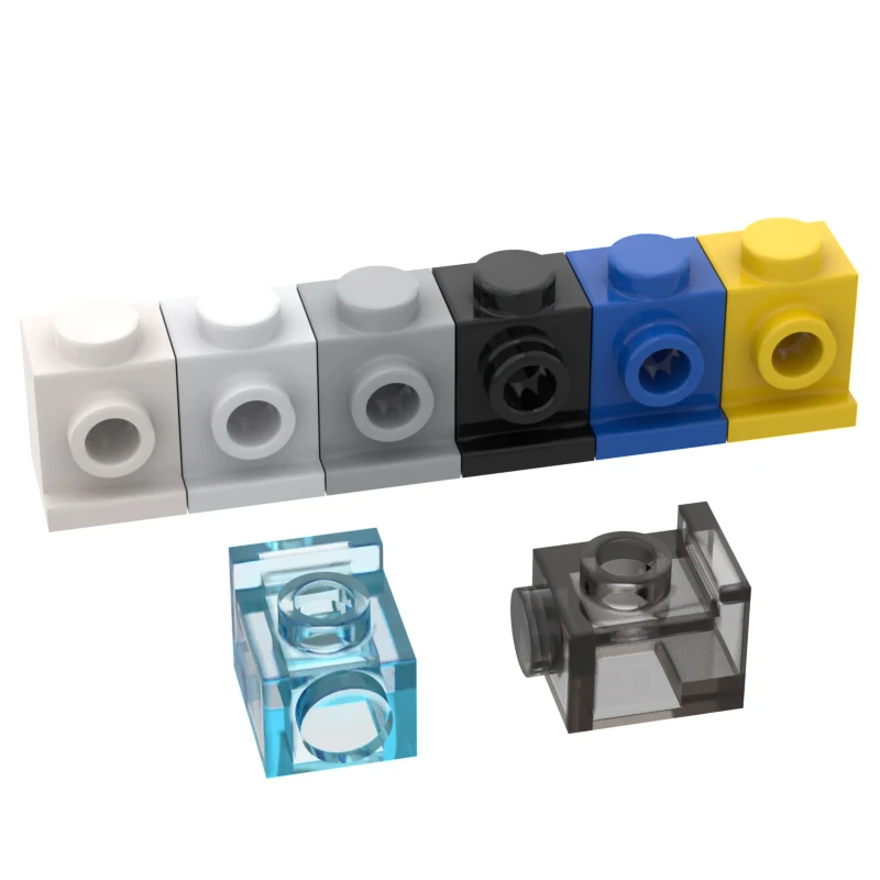 10Pcs MOC Parts 4070 30069 35388 Brick Special 1 x 1 with Headlight Compatible DIY Assmble Building Block Particle Kid Brain Toy