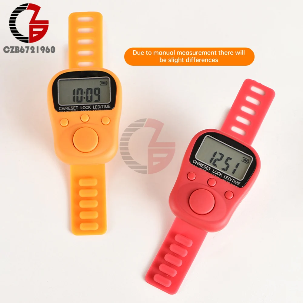 Mini Finger Counter Digital Display Tally Counter 7 Channel illuminated Time Luminous Counter Lockable Rechargeable Counter