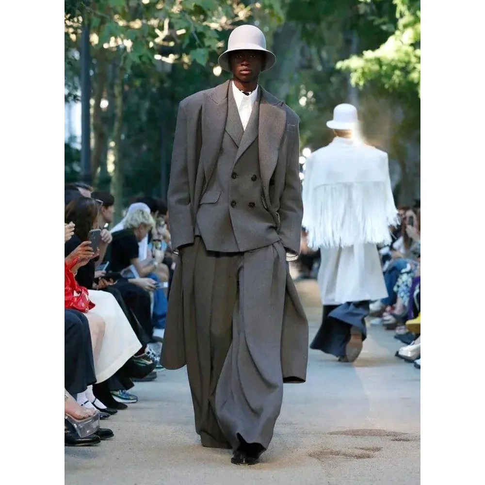 Fashion Stylish Men Suits 3 Pieces Jacket Pant High Quality Double Breasted Business Formal Occasion Male Clothing Design 2025