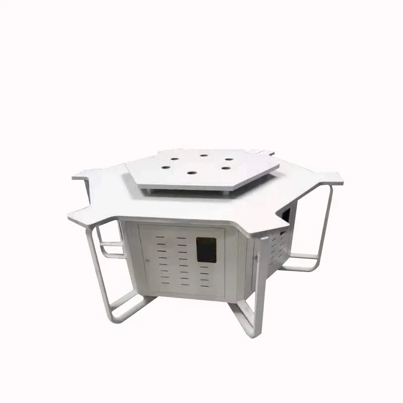 

Reading table hexagonal computer desk classroom splicing combination table and chair