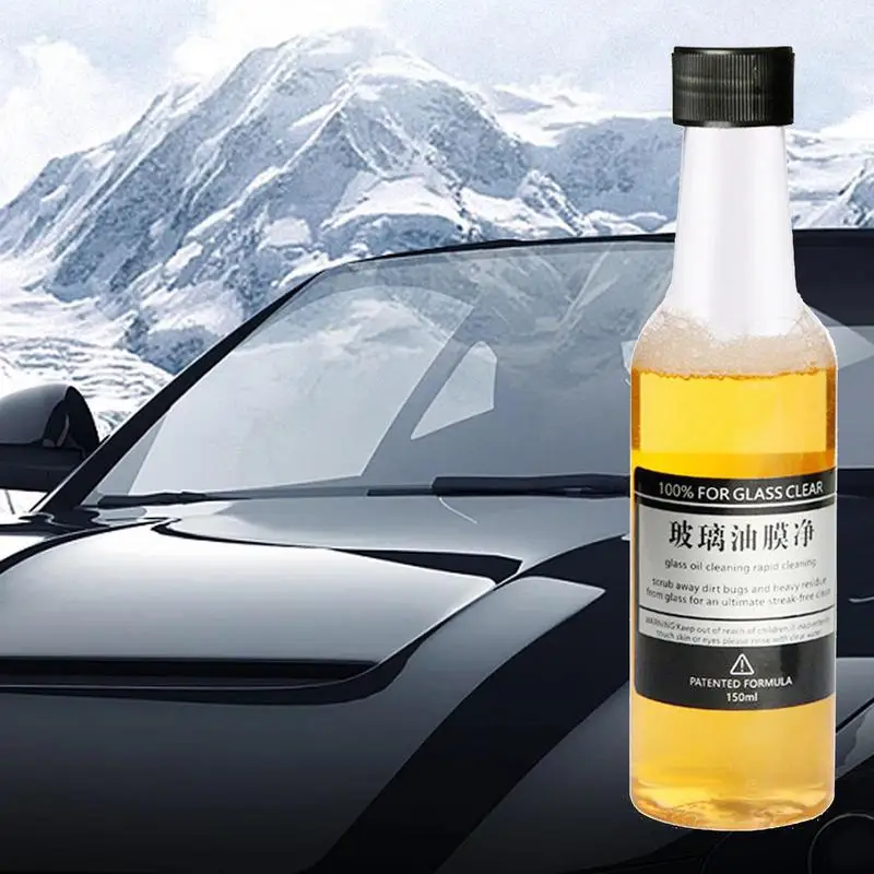 Car Glass Cleaner Windshield Car Glass Oil Film Remover Eliminates Coatings Cleaning Tool Water Spots Easy Solution To Restore