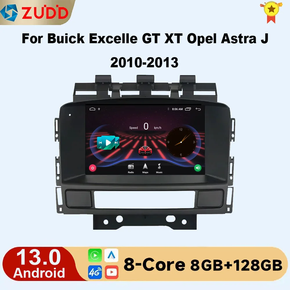 2Din Android 13 Carplay Car Radio Multimedia For Buick Excelle GT XT Opel Astra J 2010-2013 CD300 CD400 Carplay autoradio gps