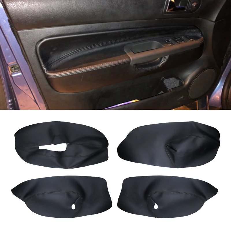 Panel de reposabrazos para puerta de coche, cubierta de cuero de microfibra, embellecedor, LHD/RHD, solo 4 puertas, para VW Golf 4 MK4 Bora Jetta 1998 - 2005