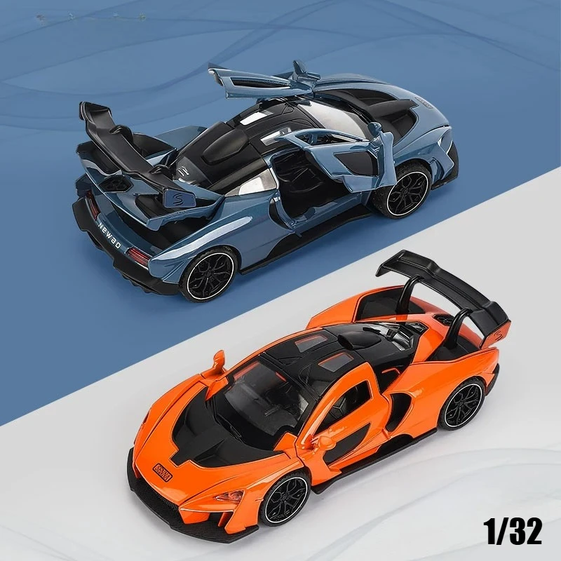 1-32-セナスーパーカー合金ダイキャストメタルモデルコンピュータデスクトップ装飾品音と光のおもちゃ子供の誕生日おもちゃギフト