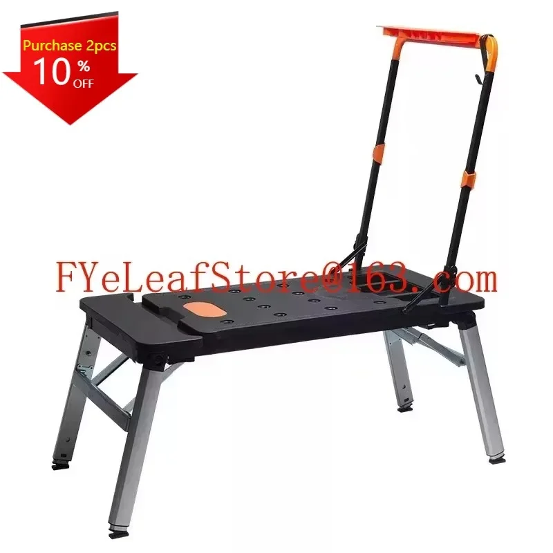 console trolley stainless steel multi-function workbench horse stool  scaffolding mobile platform ladder