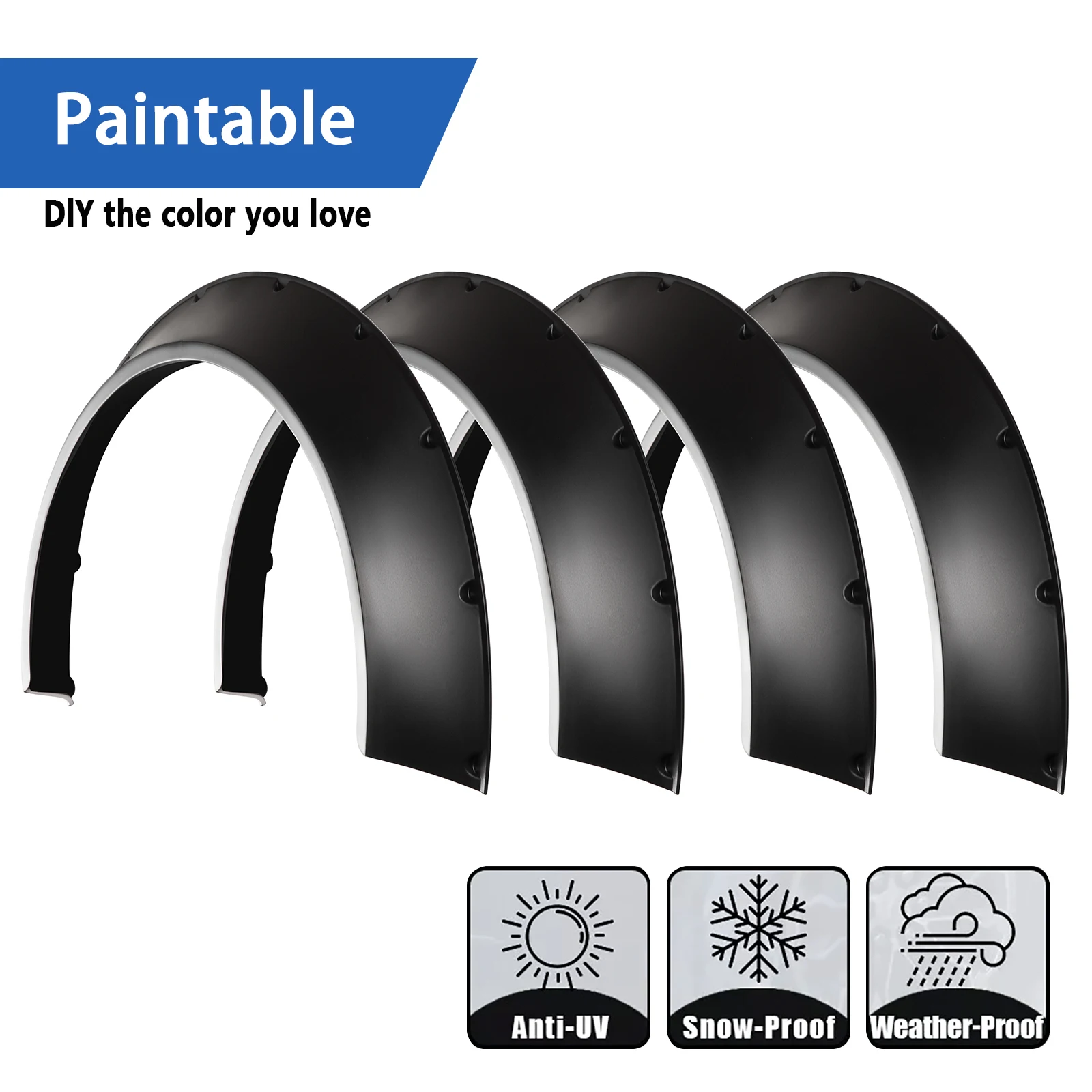 ชุดแต่งโป่งล้อแบบ Wide Body สำหรับ Chevrolet Corvette C3 C4 C5 C6 จำนวน 4 ชิ้น