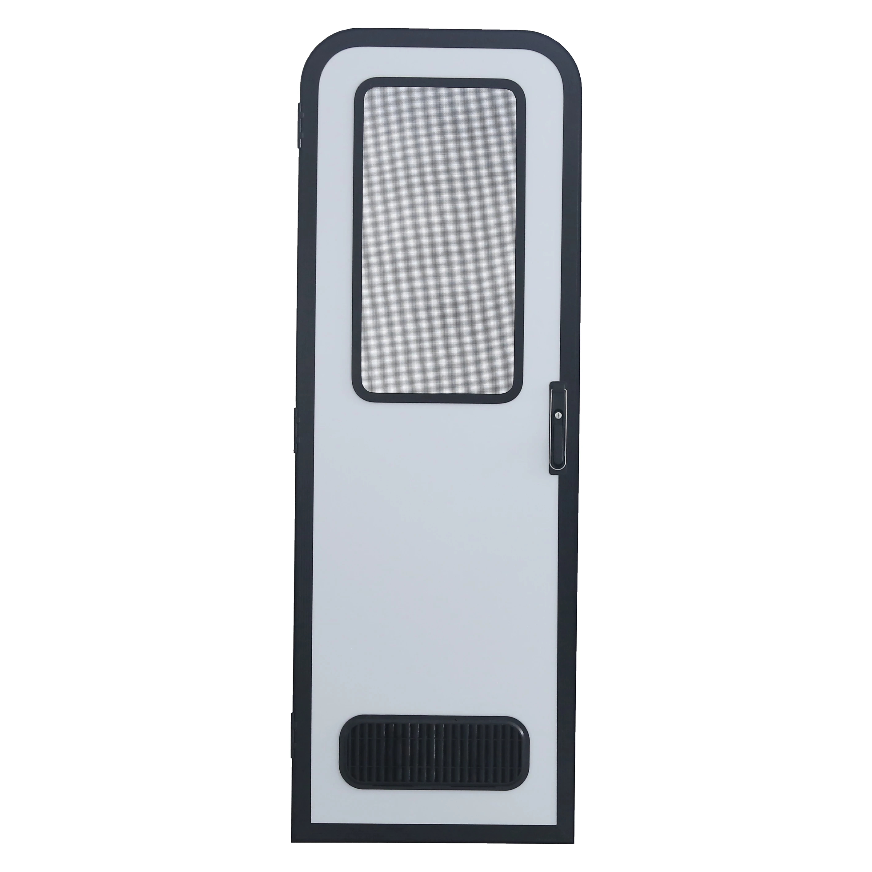 

2025 Aluminum Alloy Three-point Linkage Lock Trailer caravan Australian Style RV Caravan Door with Screen Door & KEY Custom Size