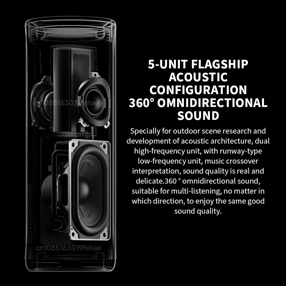 New Xiaomi Bluetooth Speaker ASM02A 40W Portable Outdoor Sound with LHDC 5.0 HyperOS IP67 93dB Battery Life Mi Home APP Control
