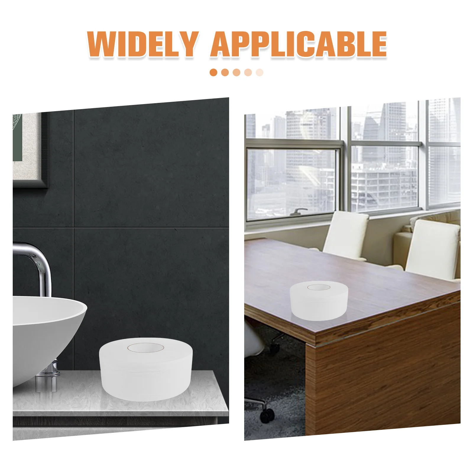 600 جرام لفة كبيرة ورق التواليت 4-Layer مناديل الحمام المنزلية للمنزل مكتب السائبة لفة ورقة للاستخدام المنزلي #3