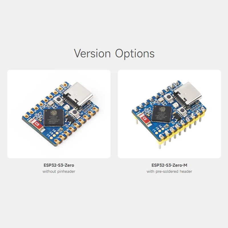 ESP32-S3-Zero Mini Development Board Based on ESP32-S3FH4R2 Processor 240MHz Running Frequency Support 2.4GHz Wi-Fi Bluetooth 5