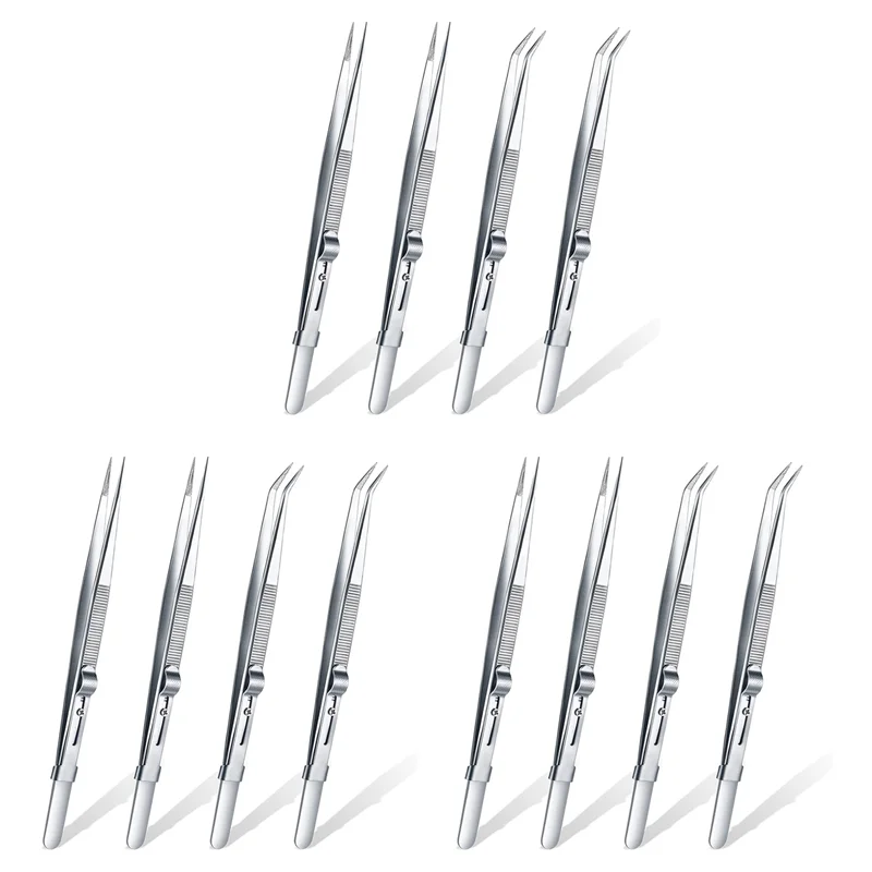 

D9-12 шт. прецизионный паяльный пинцет ESD антистатический промышленный электронный пинцет набор инструментов для изготовления ювелирных изделий