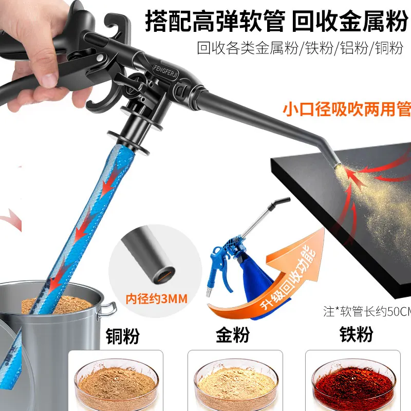 

Industrial blowing and suction dual-purpose vacuum gun Pneumatic vacuum cleaner Air pump air gun