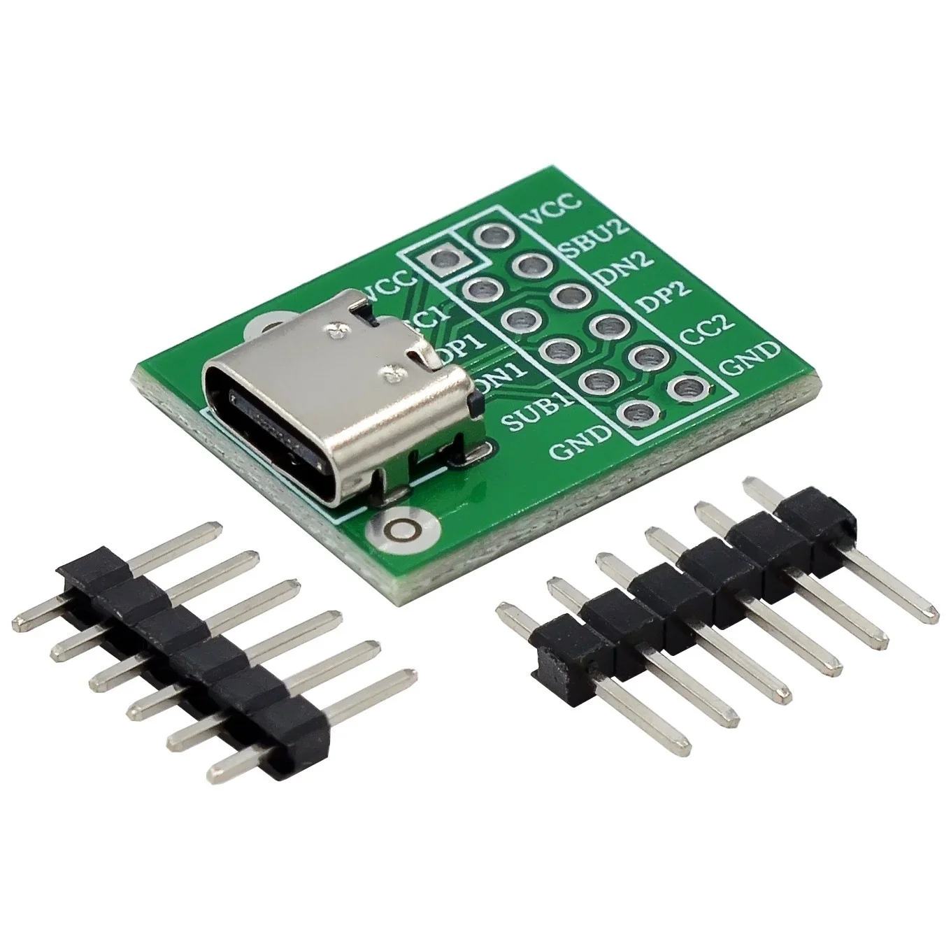 Переходник-usb-type-c-на-dip-разъем-для-тестовой-платы-паяльный-адаптер-с-гнездовым-dip-разъемом