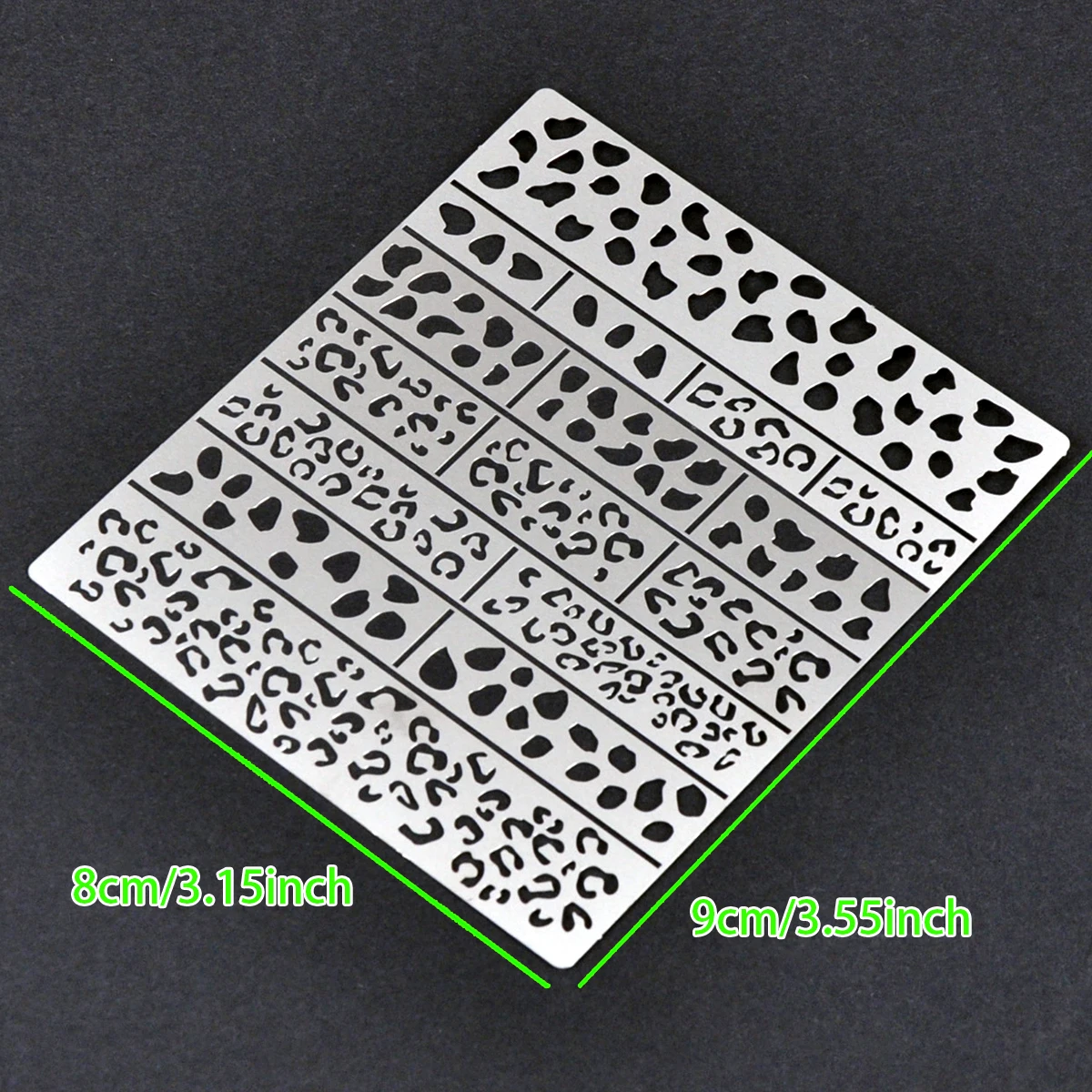 Scale Model Kit Painting Tools Reusable Metal Hollow Airbrush Stencil Spray Mask Leopard Pattern Leopard Camouflage 1/35