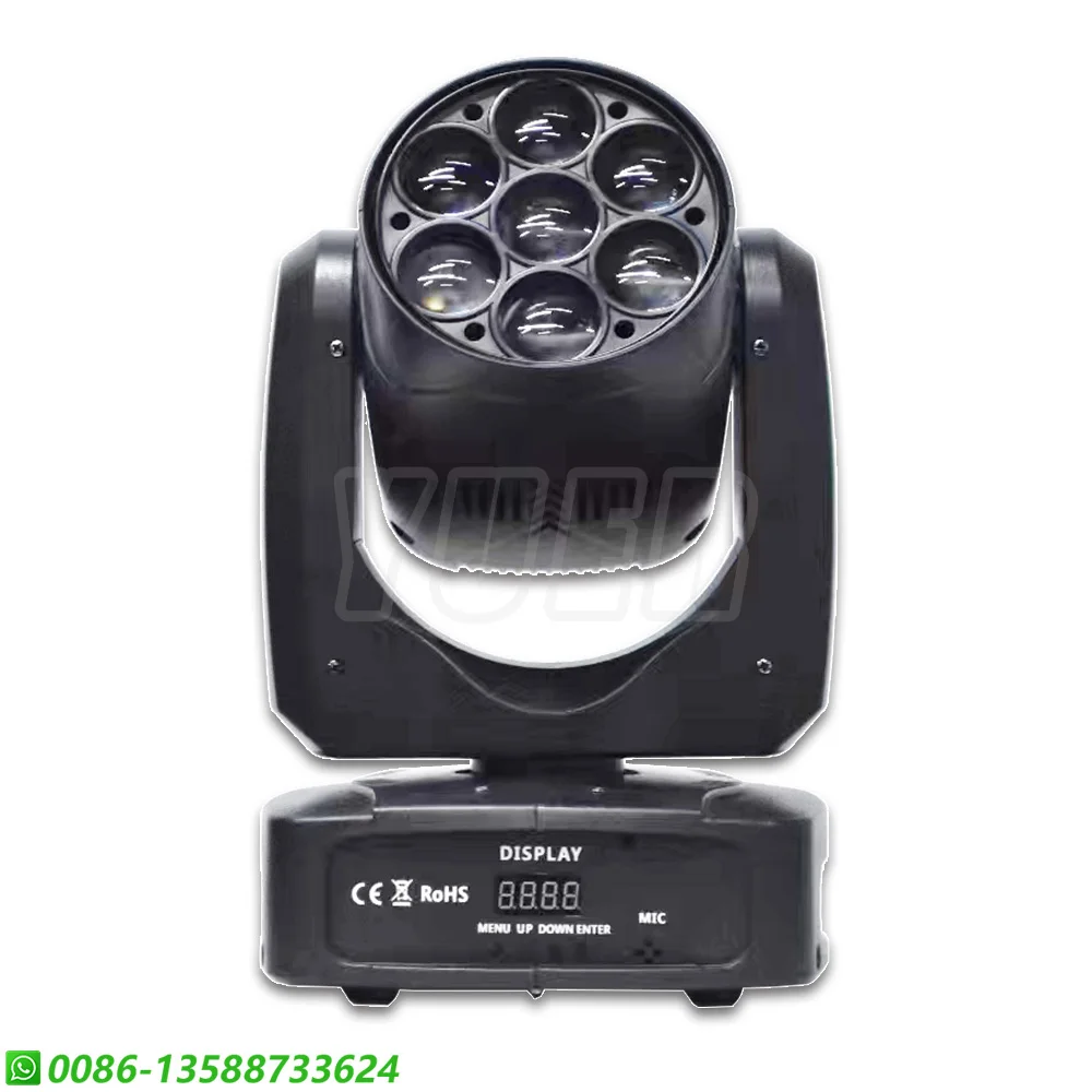 4PCS LED RGBW 7x20w Zoom Beam Washing Effect Moving Head Stage Lighting Disco Dj Wedding Event DMX512 Music Control 11/17CH