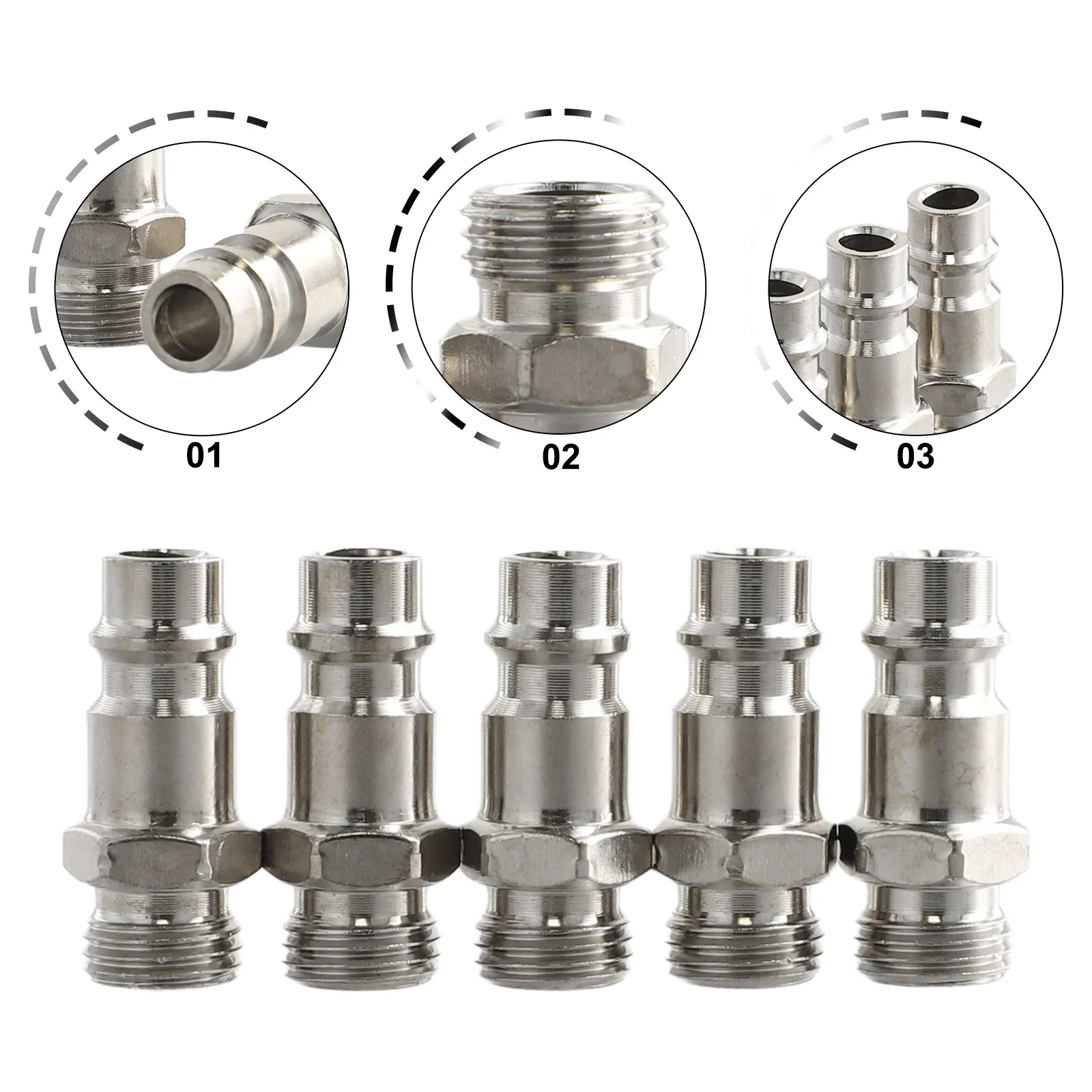 Quick Release Euro Male Fitting Air Tool Fittings Accessories Air Compressor Brand New Durability G1/4 Ferrules