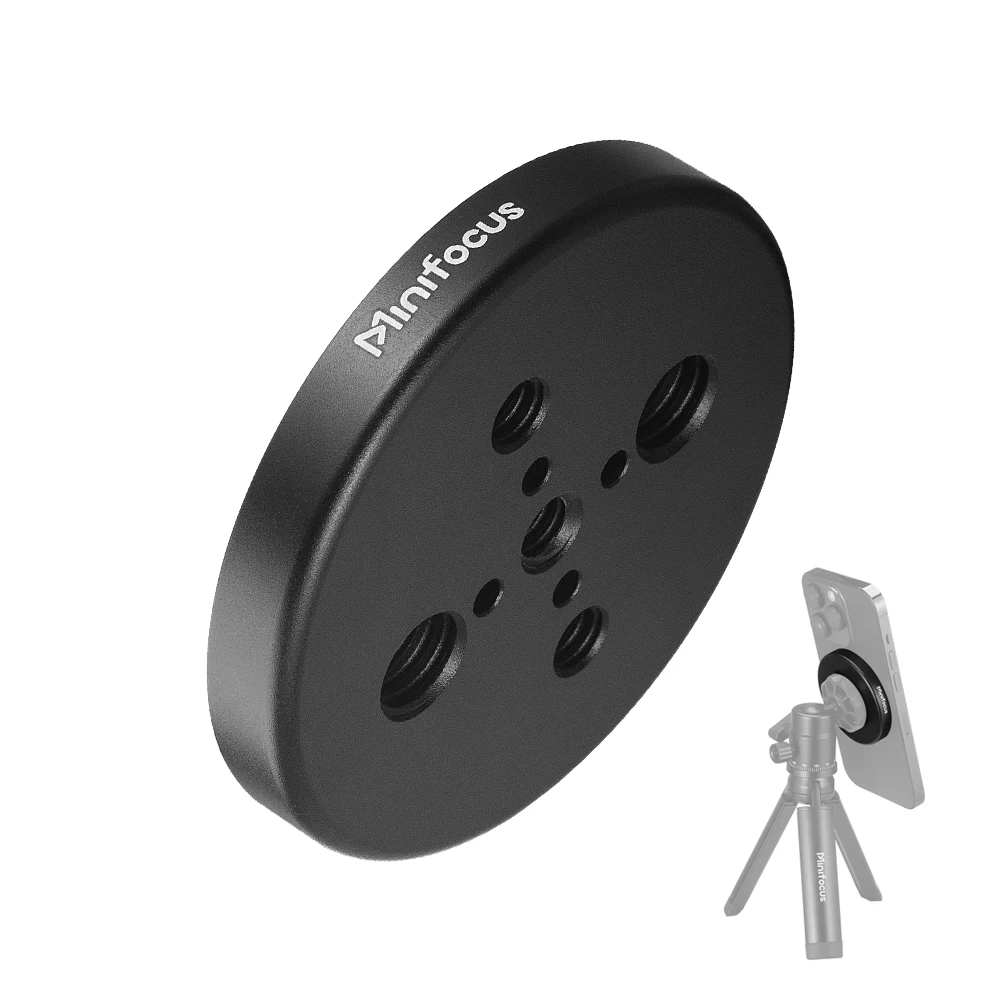 Magnetyczny uchwyt na telefon do Magsafe do otworów Arri 1/4 '' i 3/8 '' Adapter do montażu na statywie do iPhone'a Samsung Huawei Xiaomi Smartphone