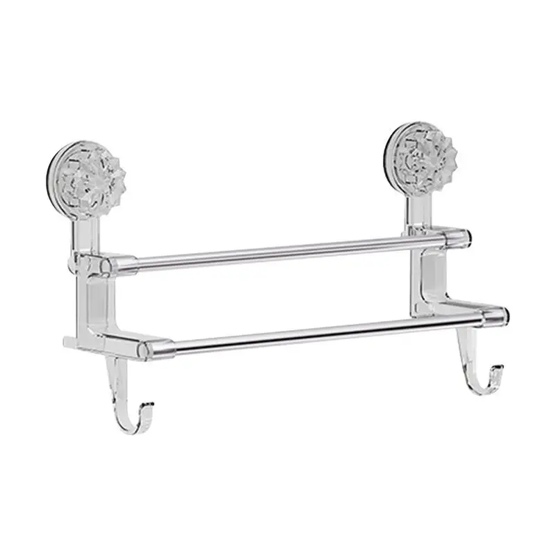 Bathroom towel rack Self Adhesive towel holder Stainless Steel Bathroom accessories Bathroom Shelves kitchen cabinet storage