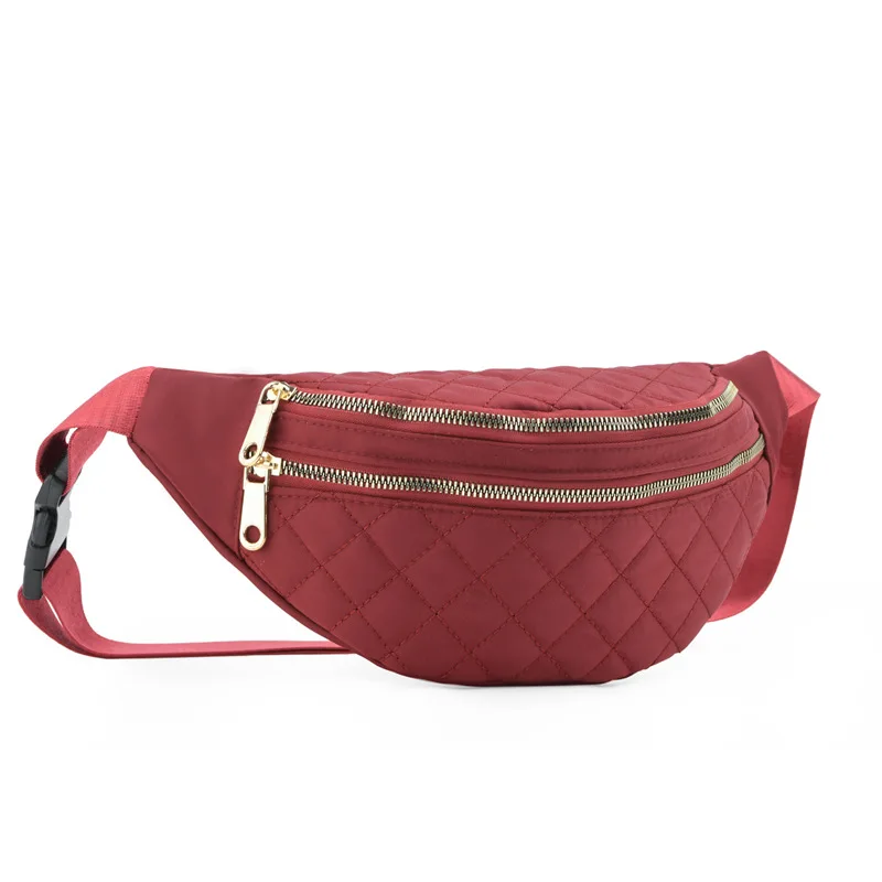 Bolso de Cintura para Tiempo Libre, Riñonera Cruzada al Pecho, Bandolera Oxford, Bolsa de Hombro, Color Fácil de Combinar, Cinturón para Mujer