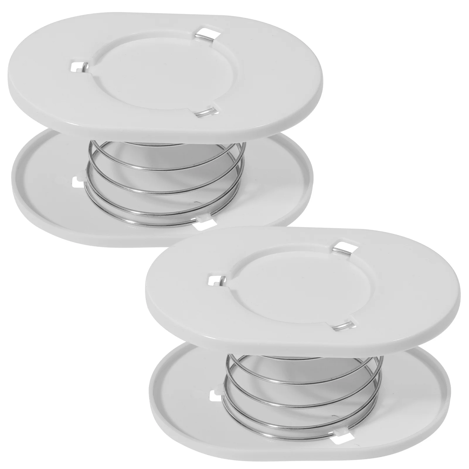 

2Pcs Tissue Spring Bracket Reliable Design Long Lasting PP Metal Practical Use Tissue Box Spring Napkin Box Support