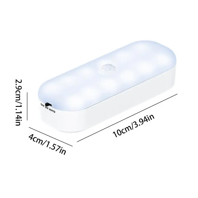 Motion Sensor Light Indoor Rechargeable Wall Night Light Fast Charging Adjustable Brightness Wall Adhesive Warm LED Nightlight
