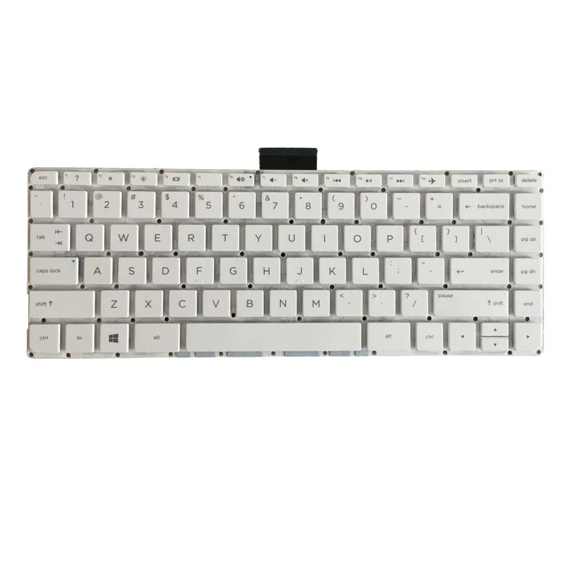 US Laptop Keyboard For HP Pavilion 14-ax 14-ax000 14-ax100 14-AX020CA 14-AX030WM 901658-031 NSK-CX3SQ White/Black Without frame