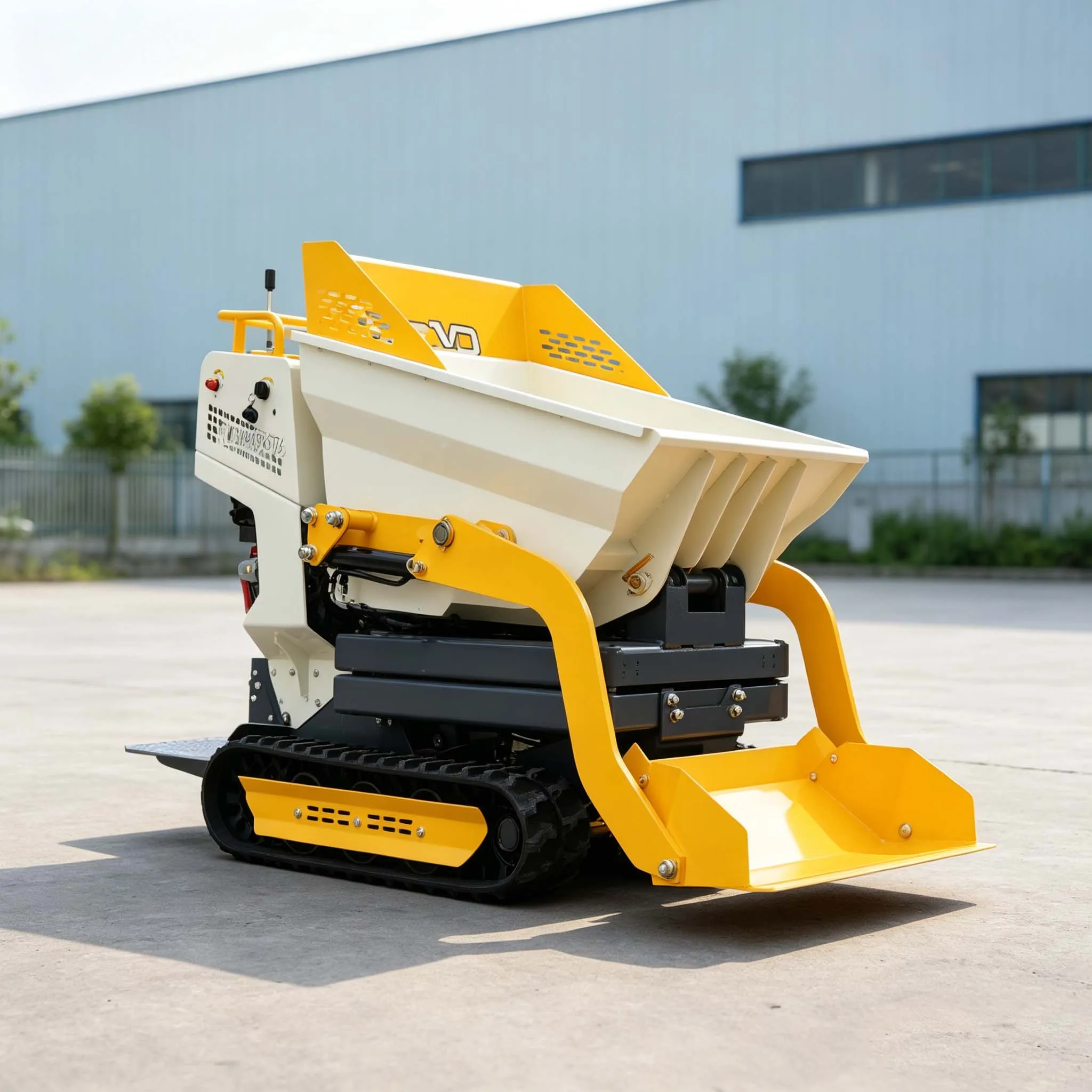 good quality mini electric dumper elektro dumper 4x4 front load dumper powered wheelbarrow with dumper