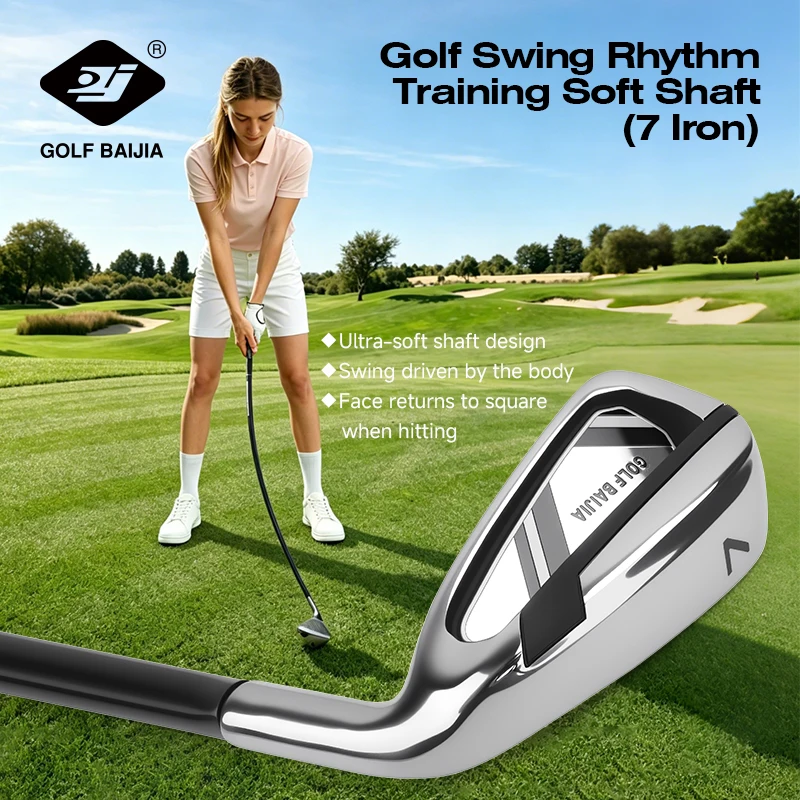 Golf Swing Practice Stick, Seven-Iron Swing Correction Device, Specially Designed Equipment for Golf Training Ideal for Indoor