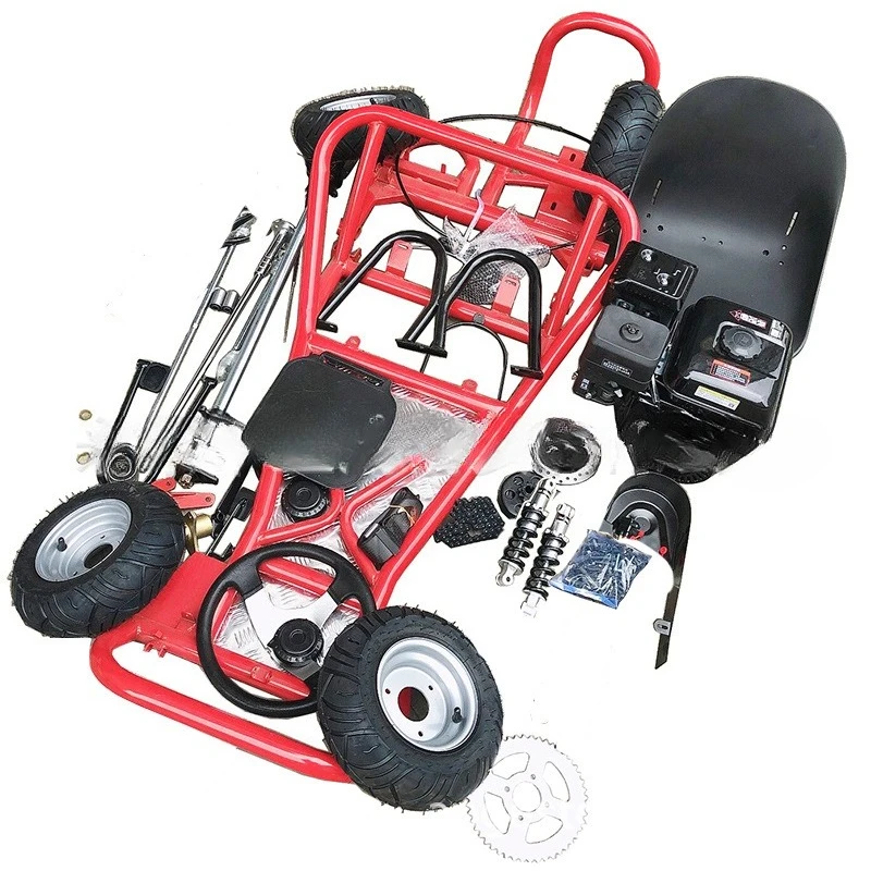 

168CC modified four-wheel motorcycle drift go kart complete set of vehicle frame accessories road tire assembly