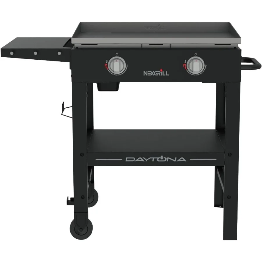 

Daytone 2-Burner Propane Flat Top Grill Portable Outdoor Griddle Gas Grill for Camping Tailgating Backyard Cooking 34000 BTUs 5