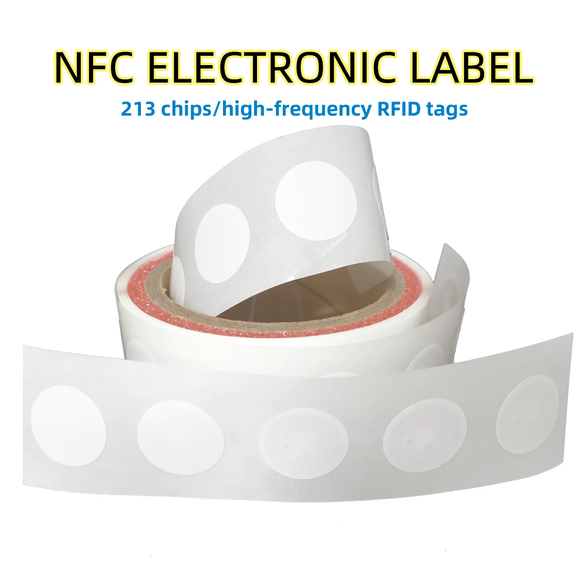 NFC Tags NFC 213 Chip Stickers for iPhone 13.56MHz 23mm  Universal Label RFID Tags and All NFC Phones 144Bytes Large quantities