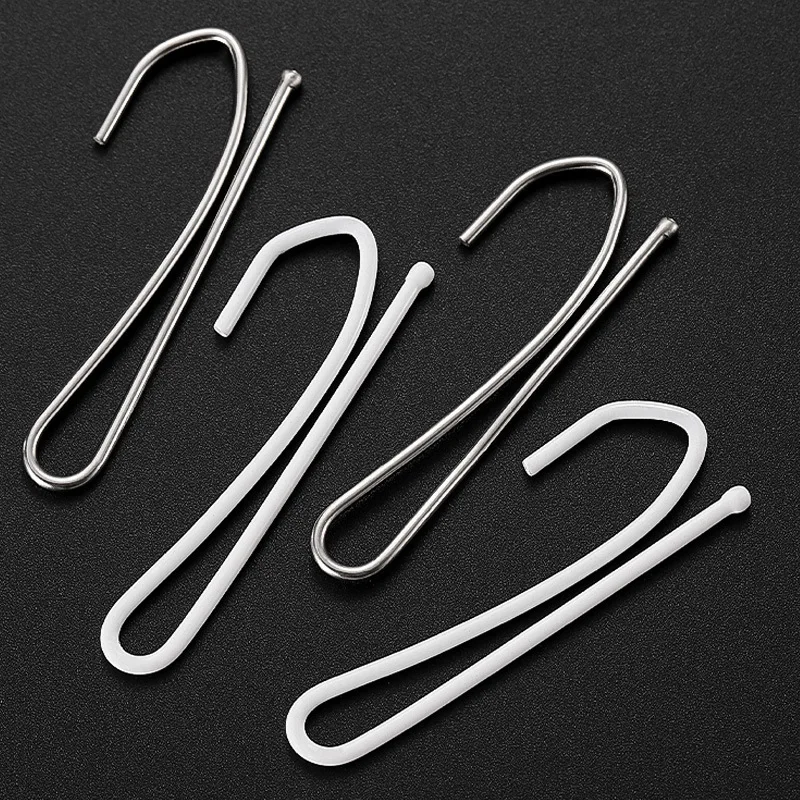 Stainless Steel 4 Prong Curtain Hooks, Multi‑Purpose S‑Shaped Hooks, Curtain Pleat Hooks for Window Fabric Curtain Home