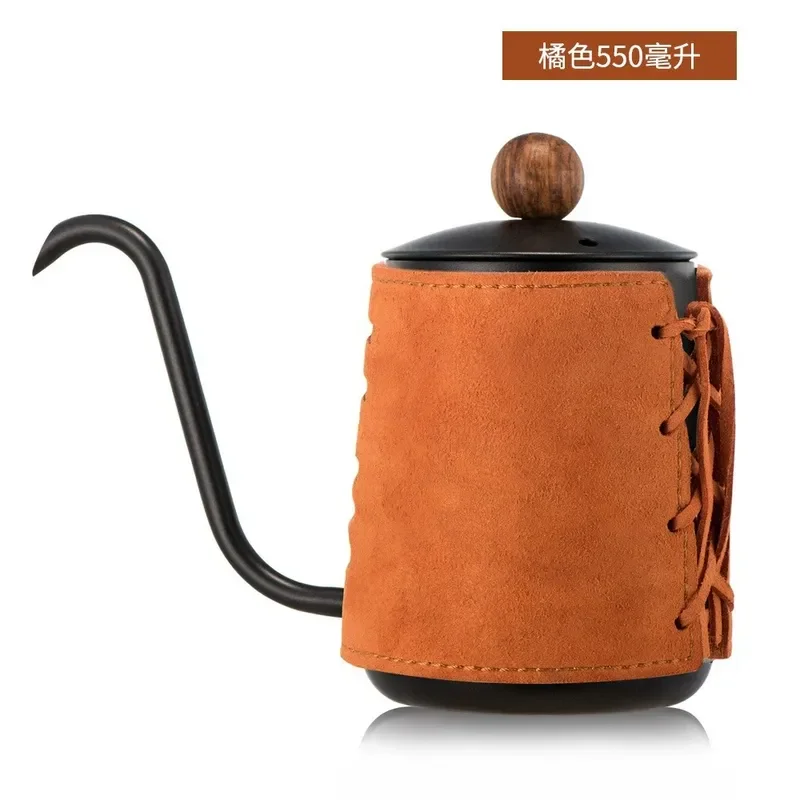 304 Stainless Steel Gooseneck Kettle Manual Coffee Pour Over Drip Pot Thin Spout Brewer Set for Home Barista Kitchen Tool