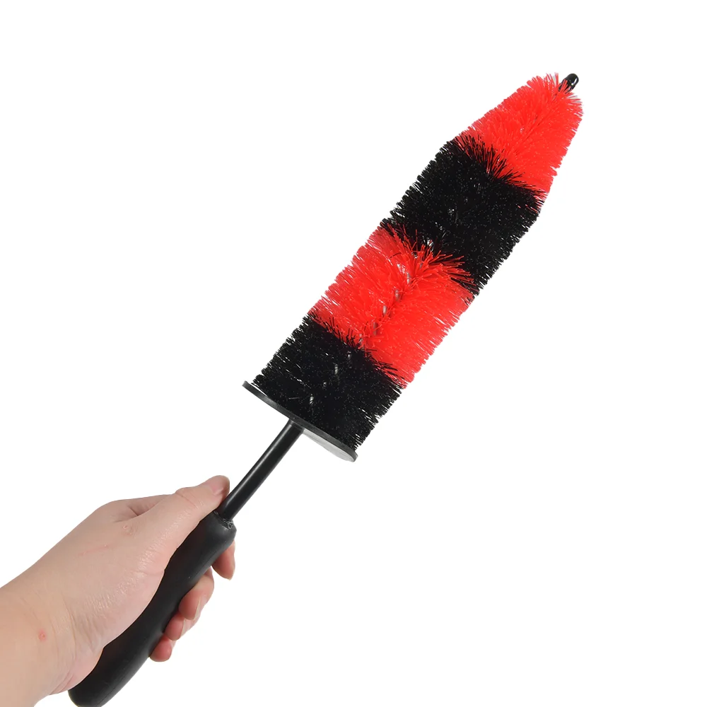 

1 Pc Mop Brush Two-color Long Wheel Tire Cleaning Brush Does Not Hurt The Car Brush Cleaning Beauty Supplies