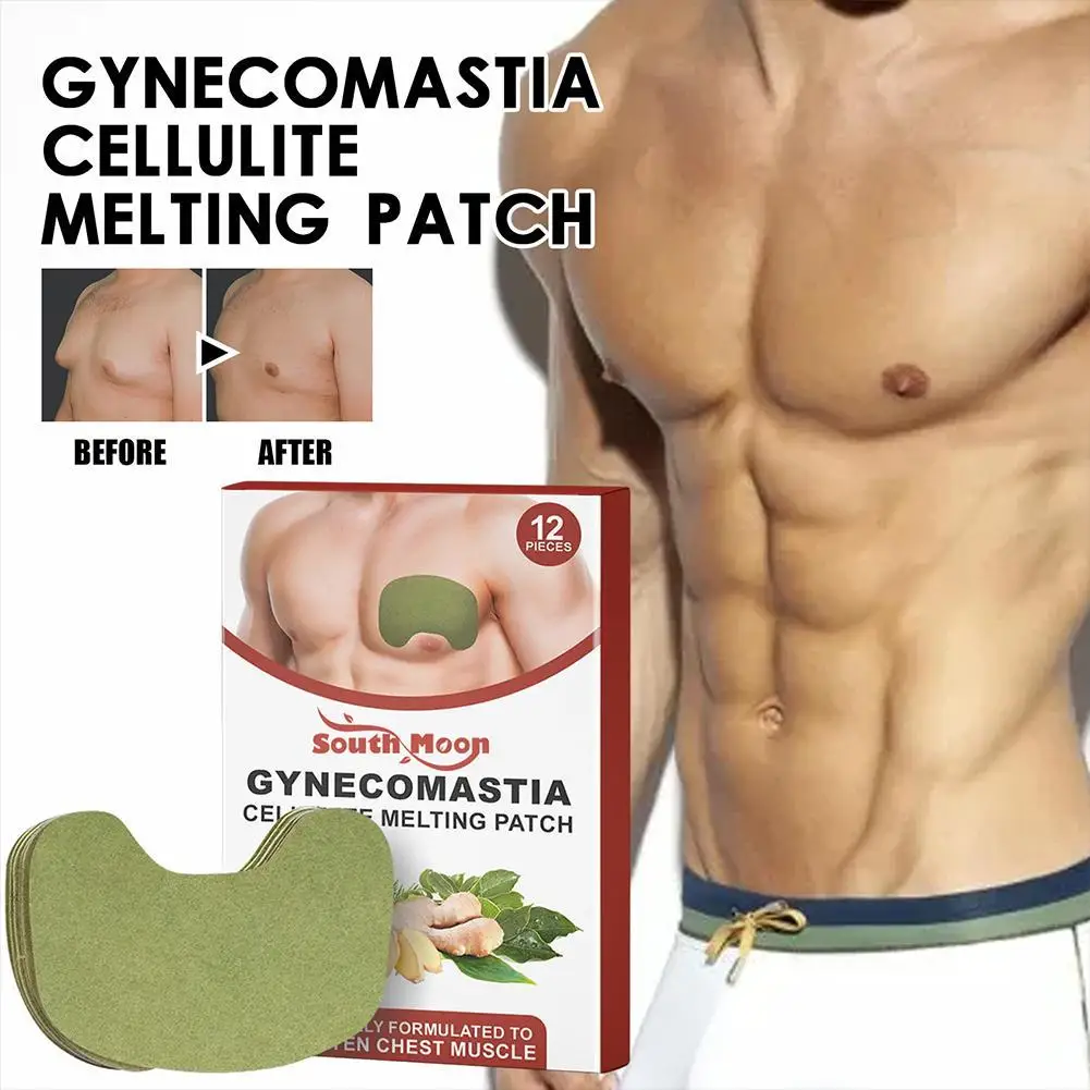 12pcs Men Breast Development Cellulite Reduction Patch Natural Fat Burning Patch Firming For Anti Cellulite Breast Reduction