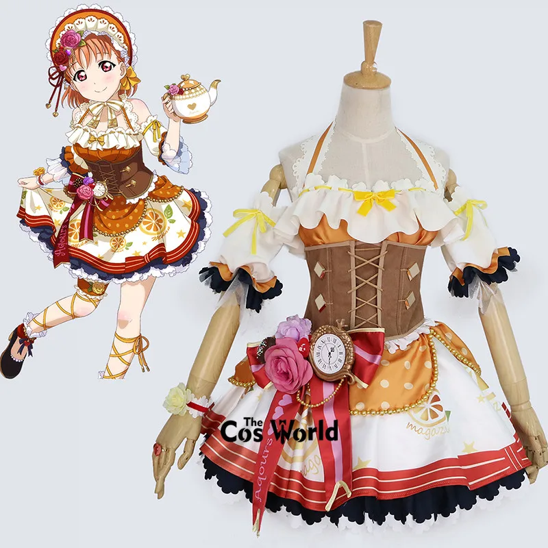 Love Live Sunshine Aqours Chocolate Valentine\'s Day Chika Takami Kurosawa Ruby Dia Outfits Anime Customize Cosplay Costumes