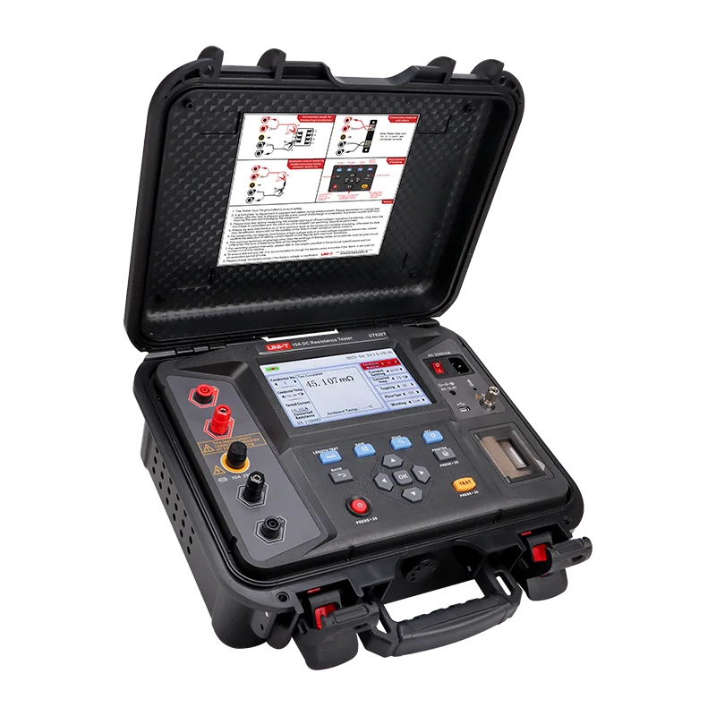 

UT620T 10A тестер сопротивления постоянного тока также известный измеритель сопротивления постоянного тока трансформатора или быстрый тестер сопротивления постоянного тока